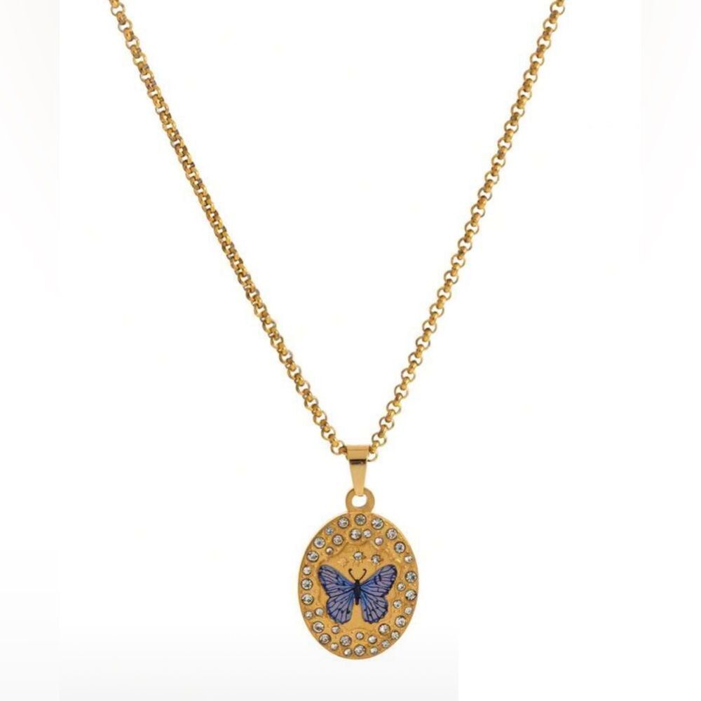 Butterfly Pendant Necklace M1551